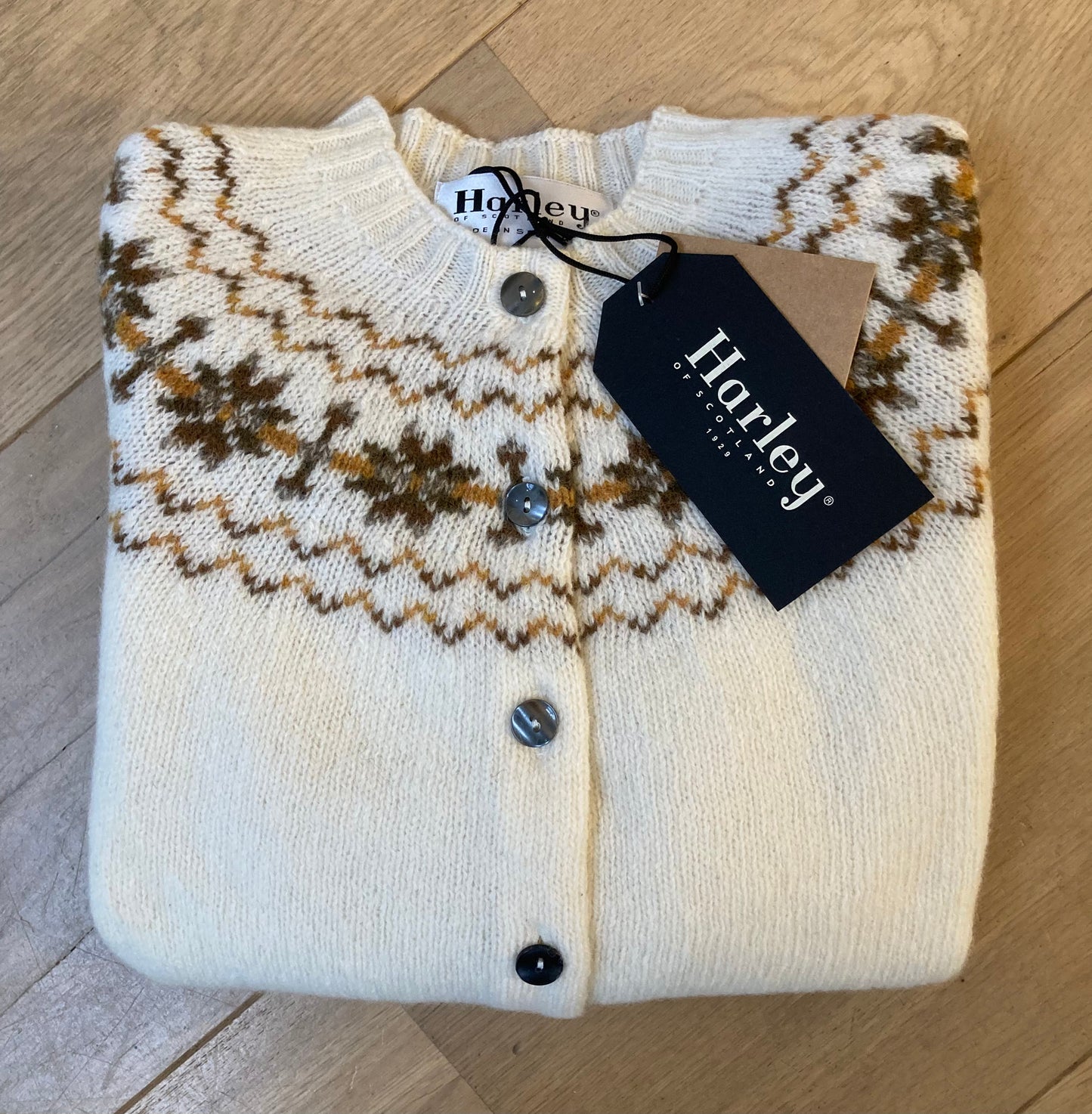 Wollen Vest | Fair Isle | Snow White
