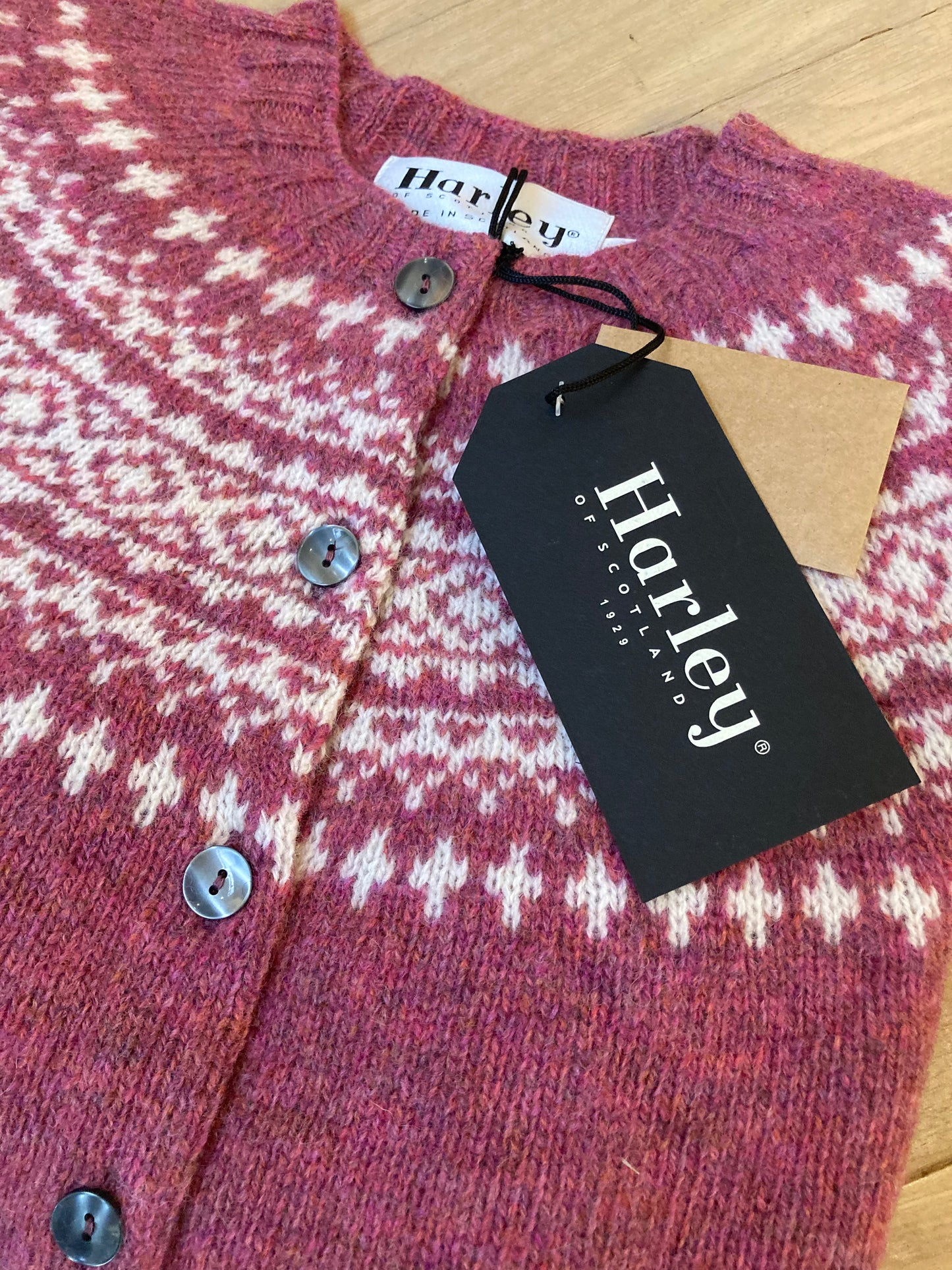 Wollen Vest | Fair Isle | Zinnia