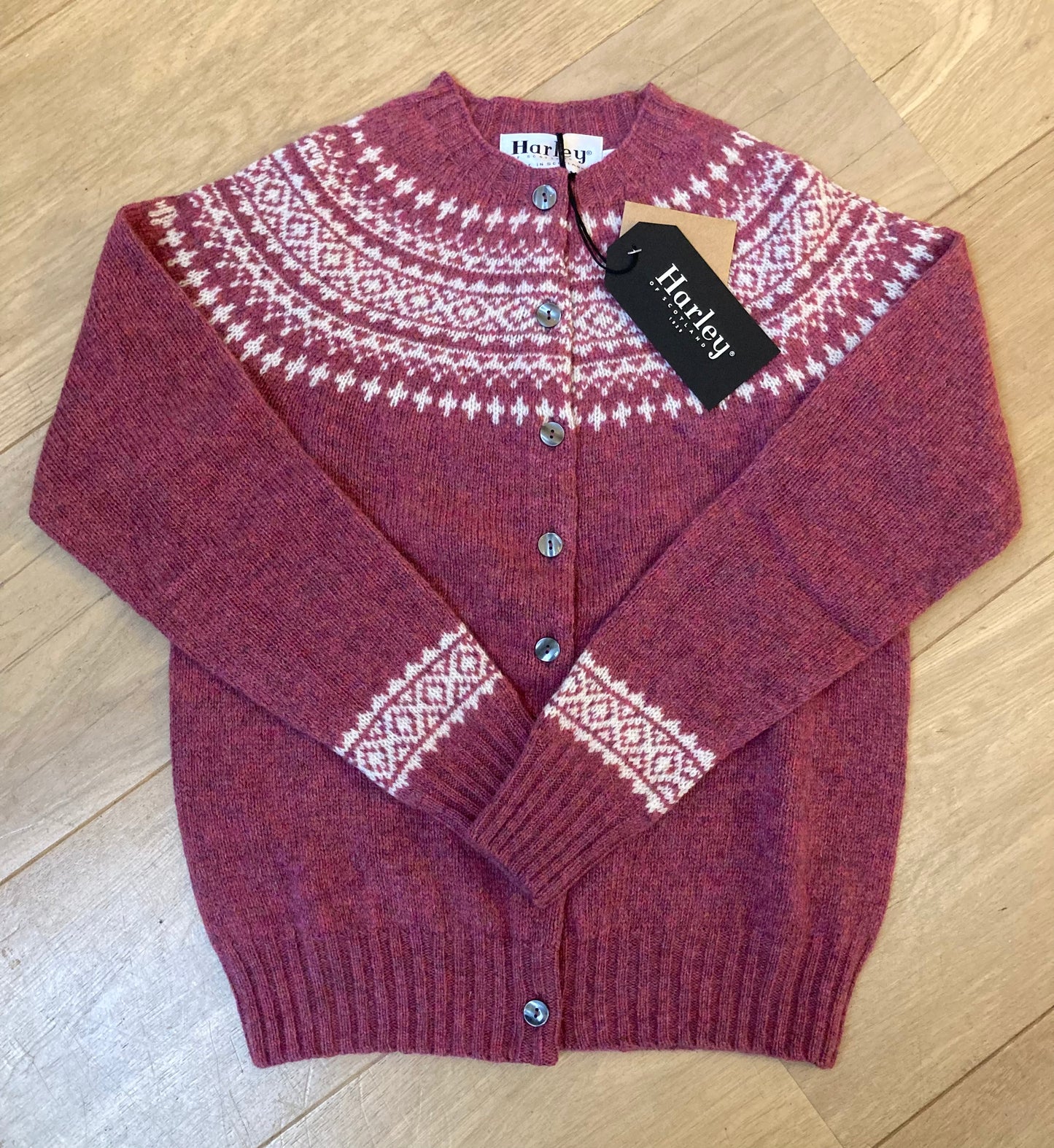 Wollen Vest | Fair Isle | Zinnia