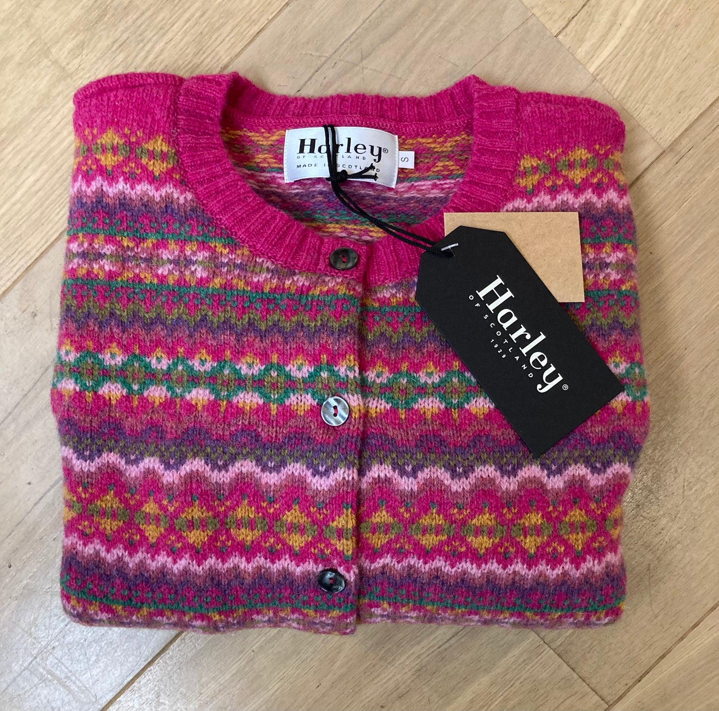 Wollen Vest | Fair Isle | Lipstick