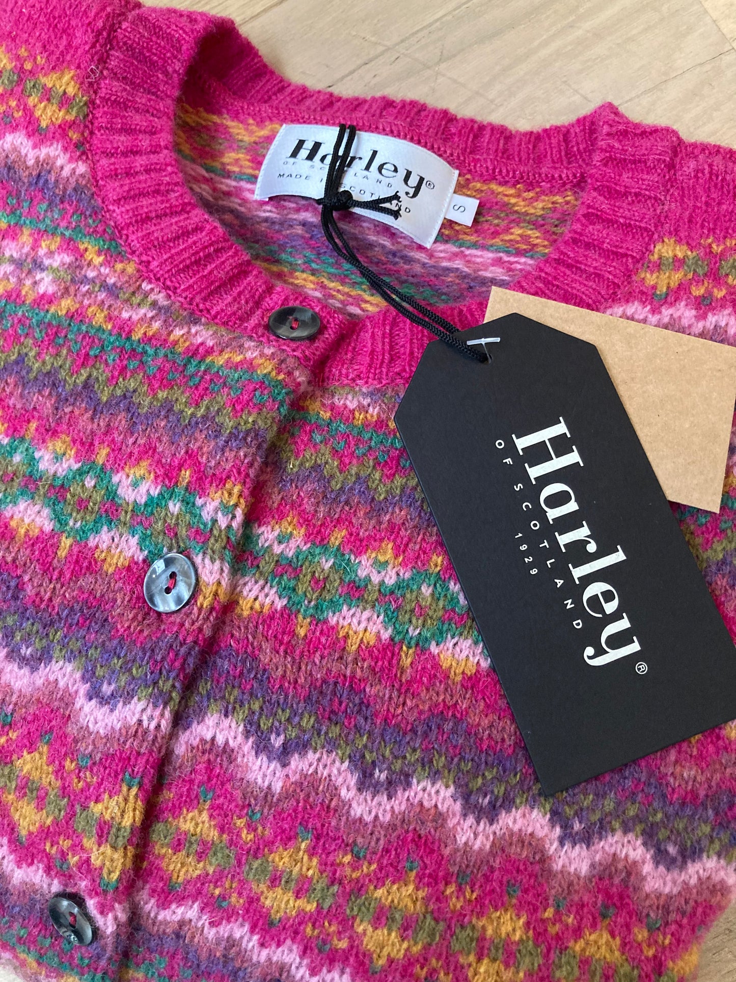 Wollen Vest | Fair Isle | Lipstick