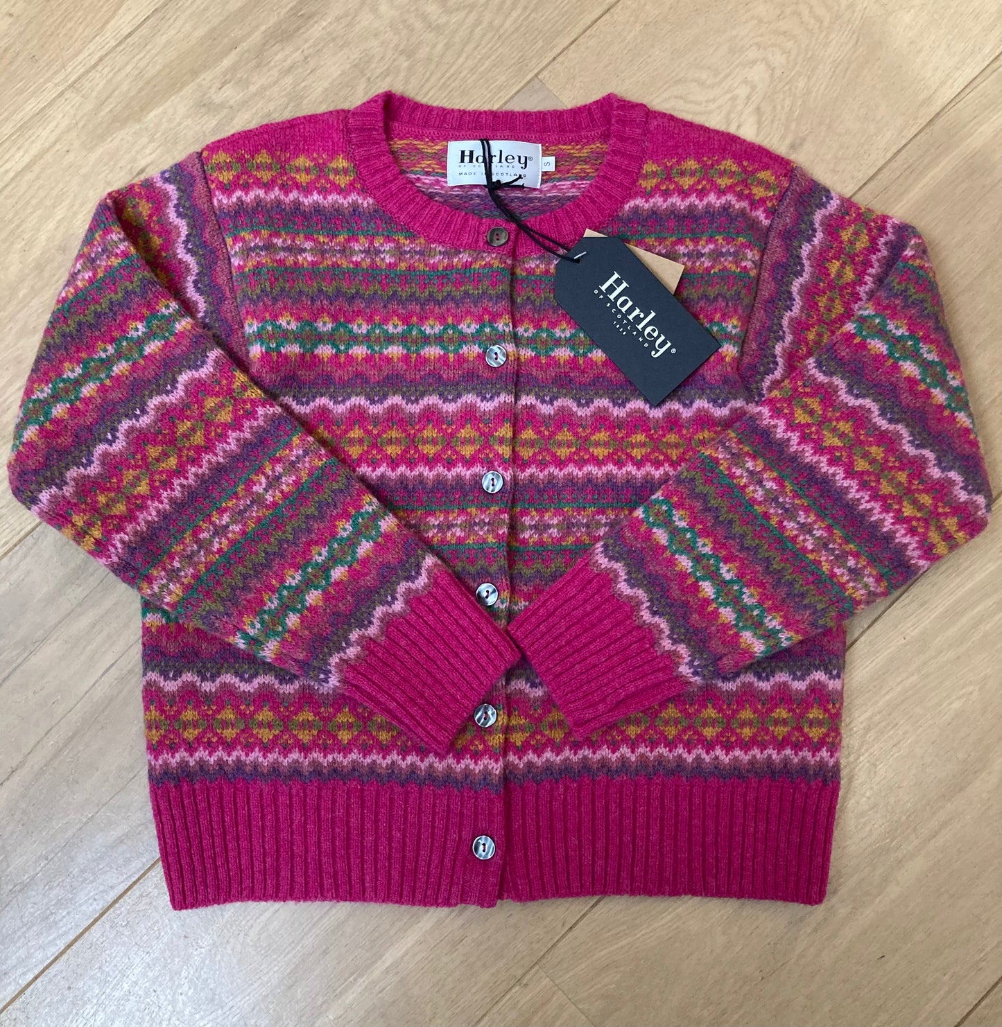 Wollen Vest | Fair Isle | Lipstick
