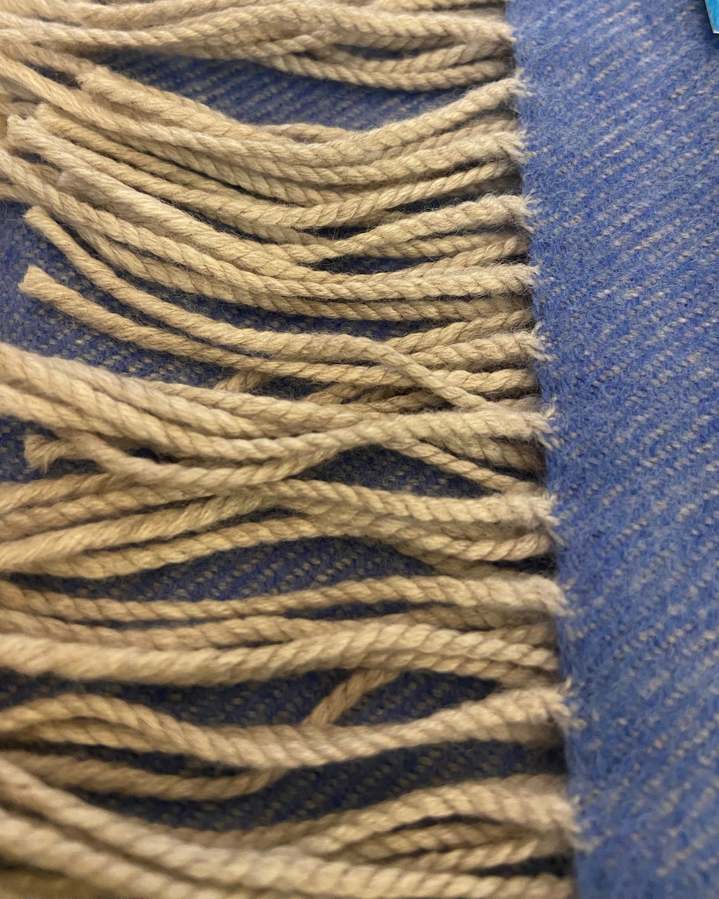 Wollen Sjaal | John Hanly | Blauw