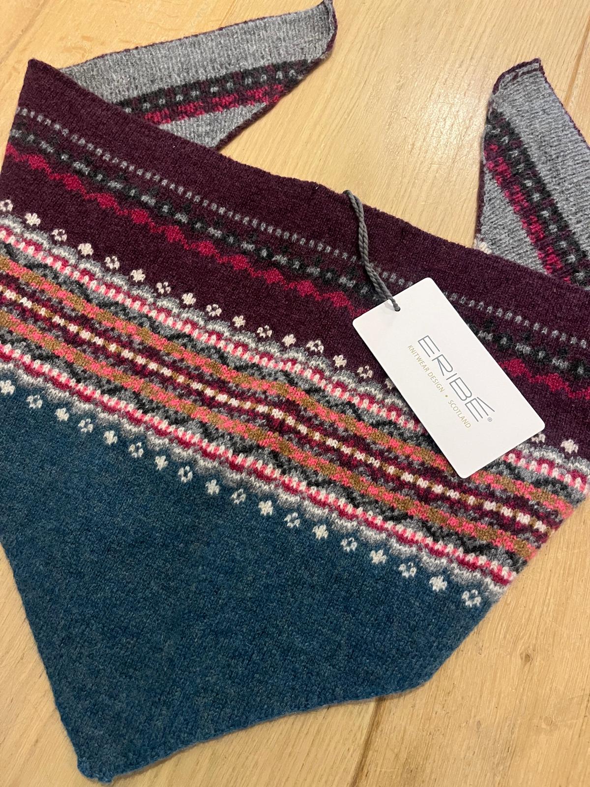 Eribé Alpine Fair Isle Driehoek Sjaal | Velvet