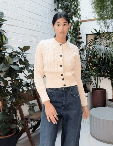 Cropped Cardigan | Elva | Natural - Irelands Eye Knitwear - Truien