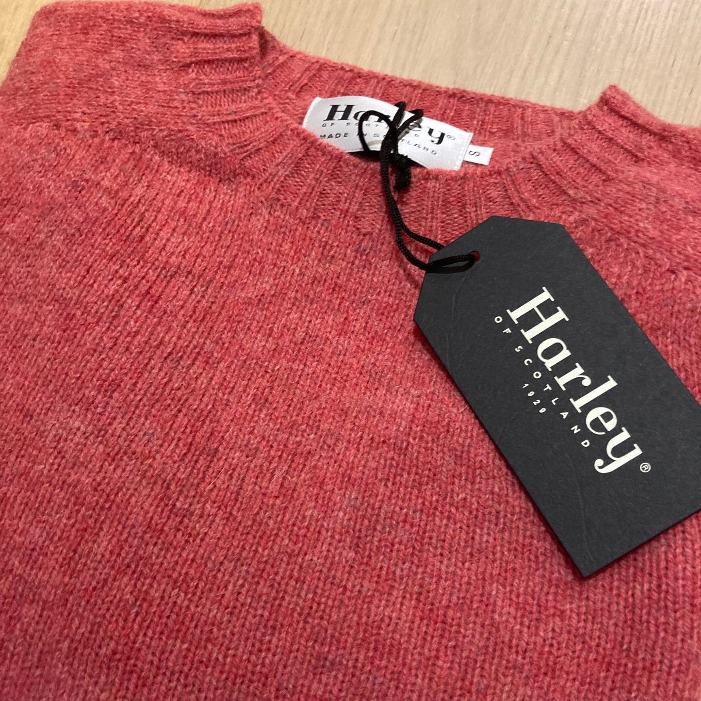 Gemêleerd Wollen Trui | Tea Rose - Harley of Scotland - Truien