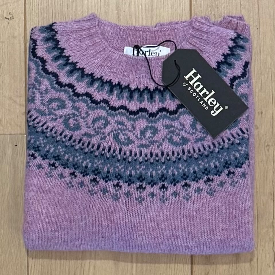 Harley of Scotland Fair Isle Trui Dames | Sweetpea - Harley of Scotland-Vesten