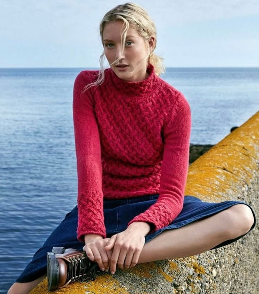 Ierse Kabeltrui | Trellis - Irelands Eye Knitwear - Truien