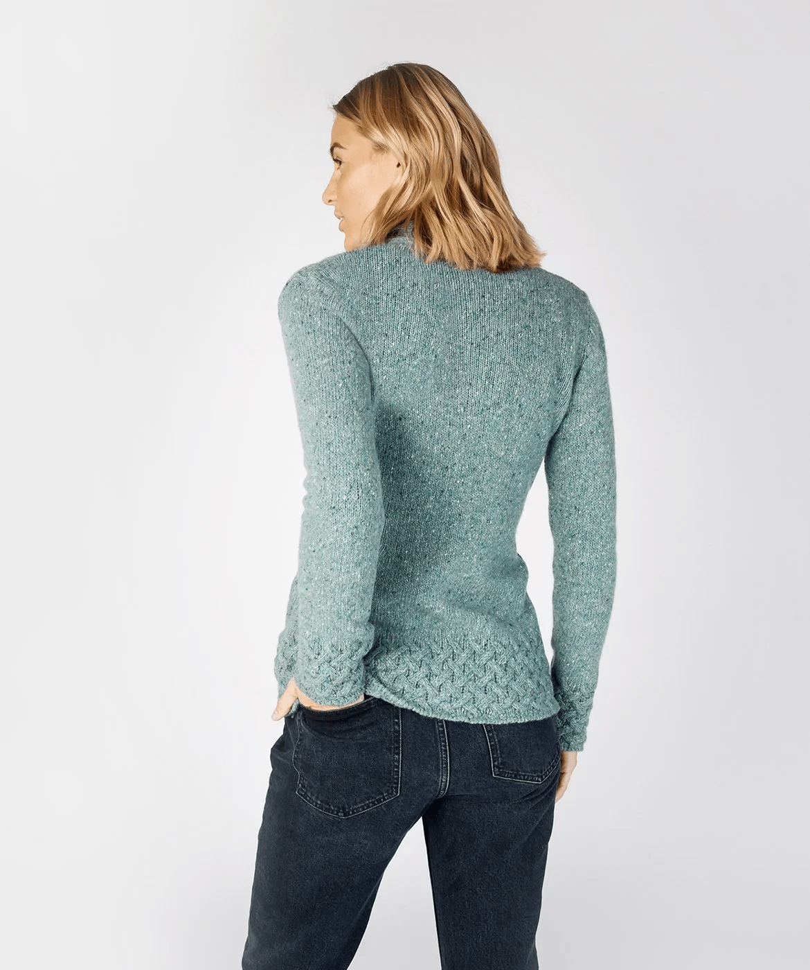 Ierse Wollen Kabel Vest | Horseshoe Cable - Irelands Eye Knitwear - Vesten