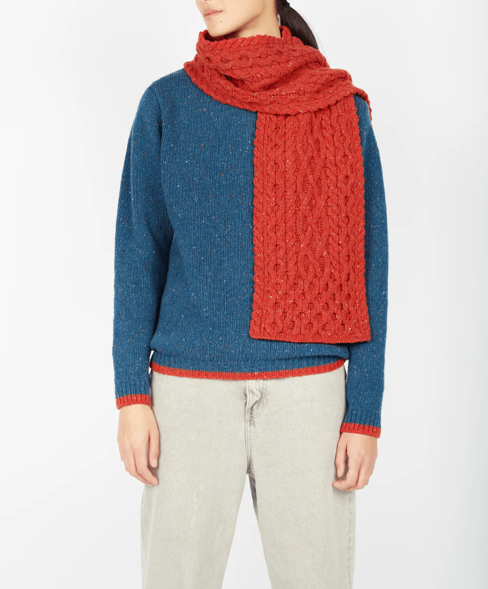 Luxe Aran Sjaal - Irelands Eye - Accessoires