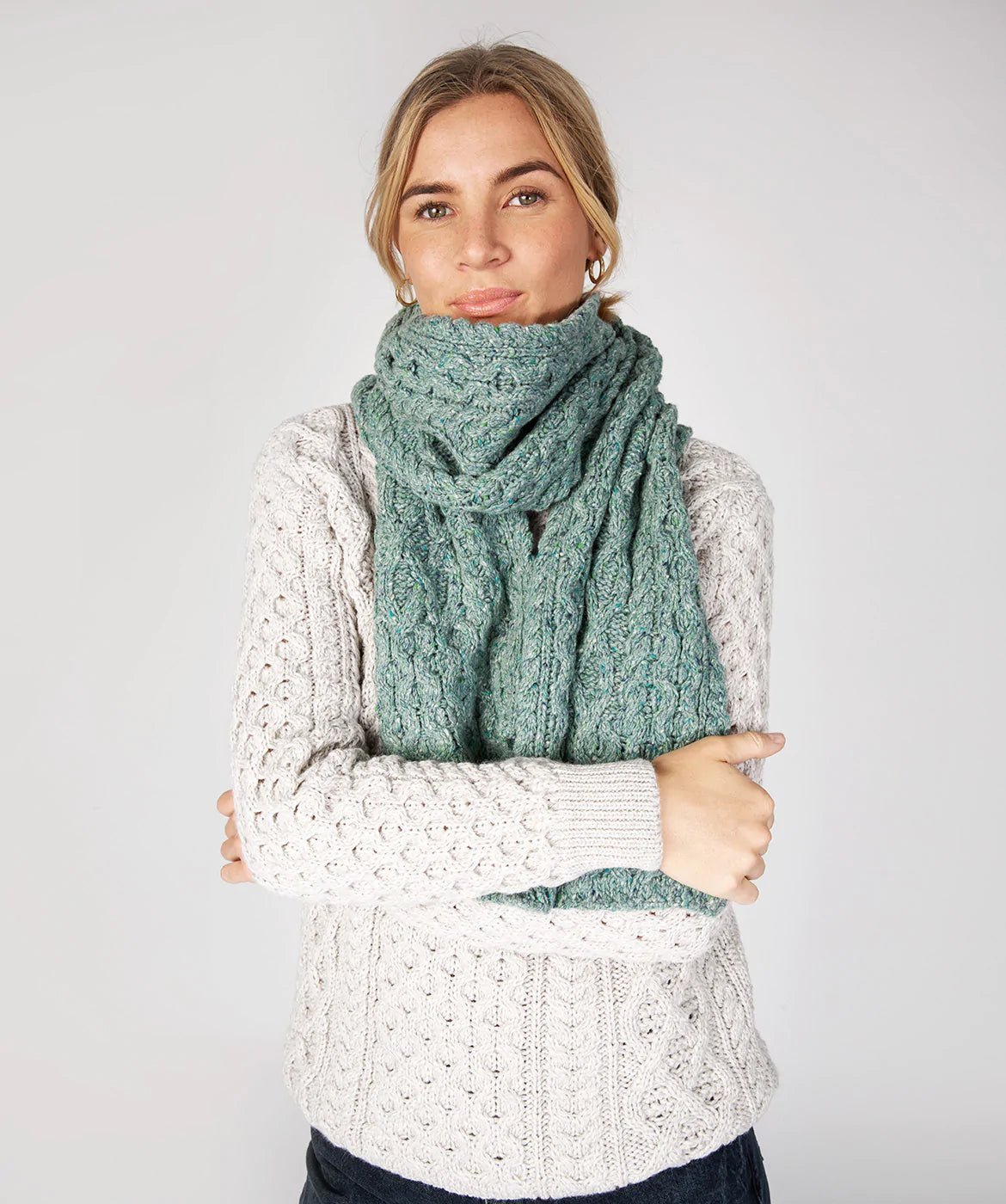 Luxe Aran Sjaal - Irelands Eye - Accessoires