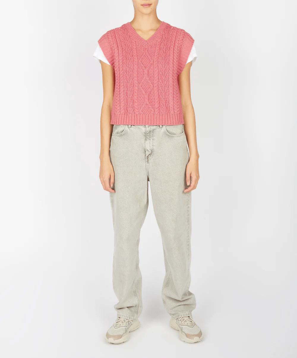 Pansy | Wollen Kabel Spencer - Irelands Eye - Truien