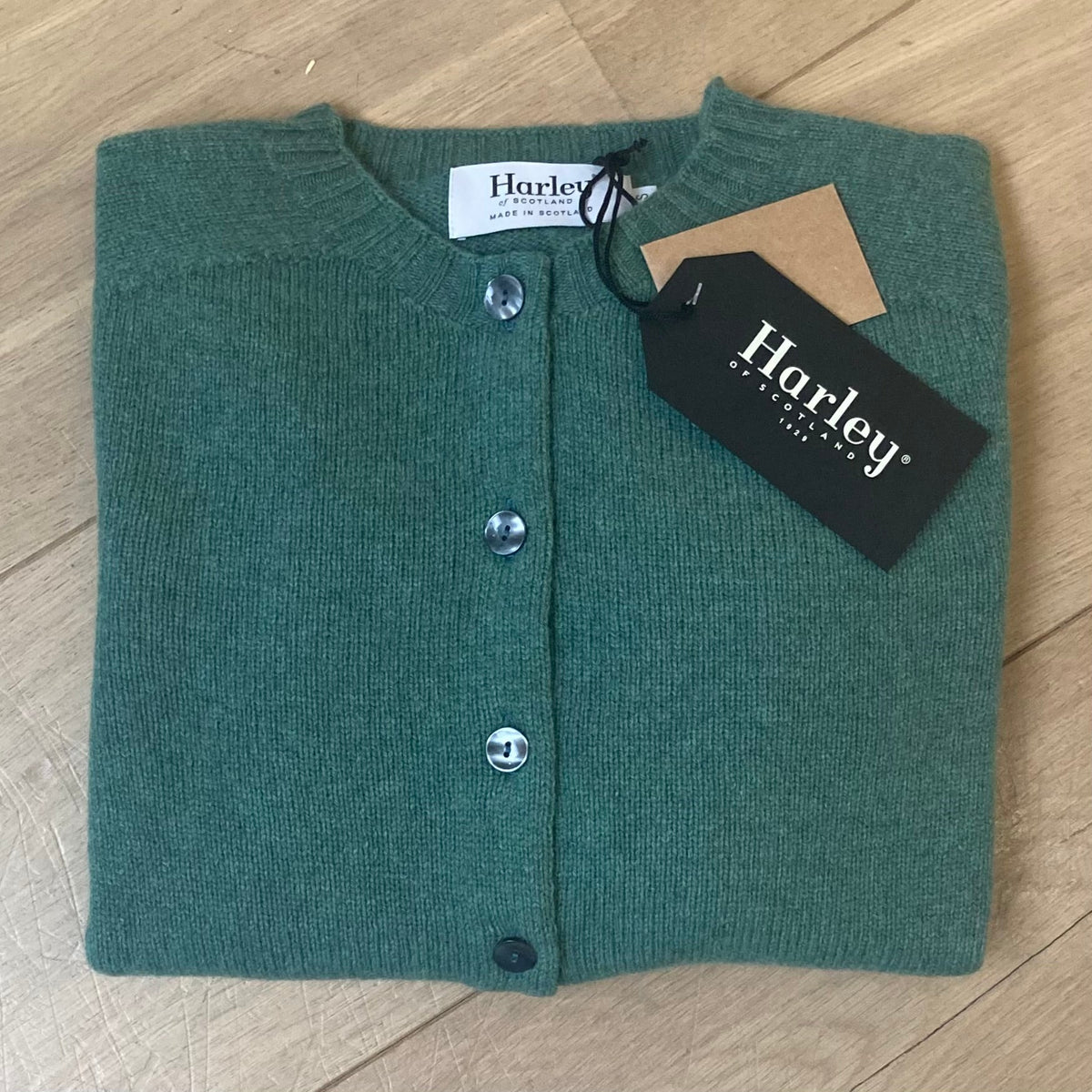 Vest | Zachte Lamswol | Oribe Green - Harley of Scotland - Vesten