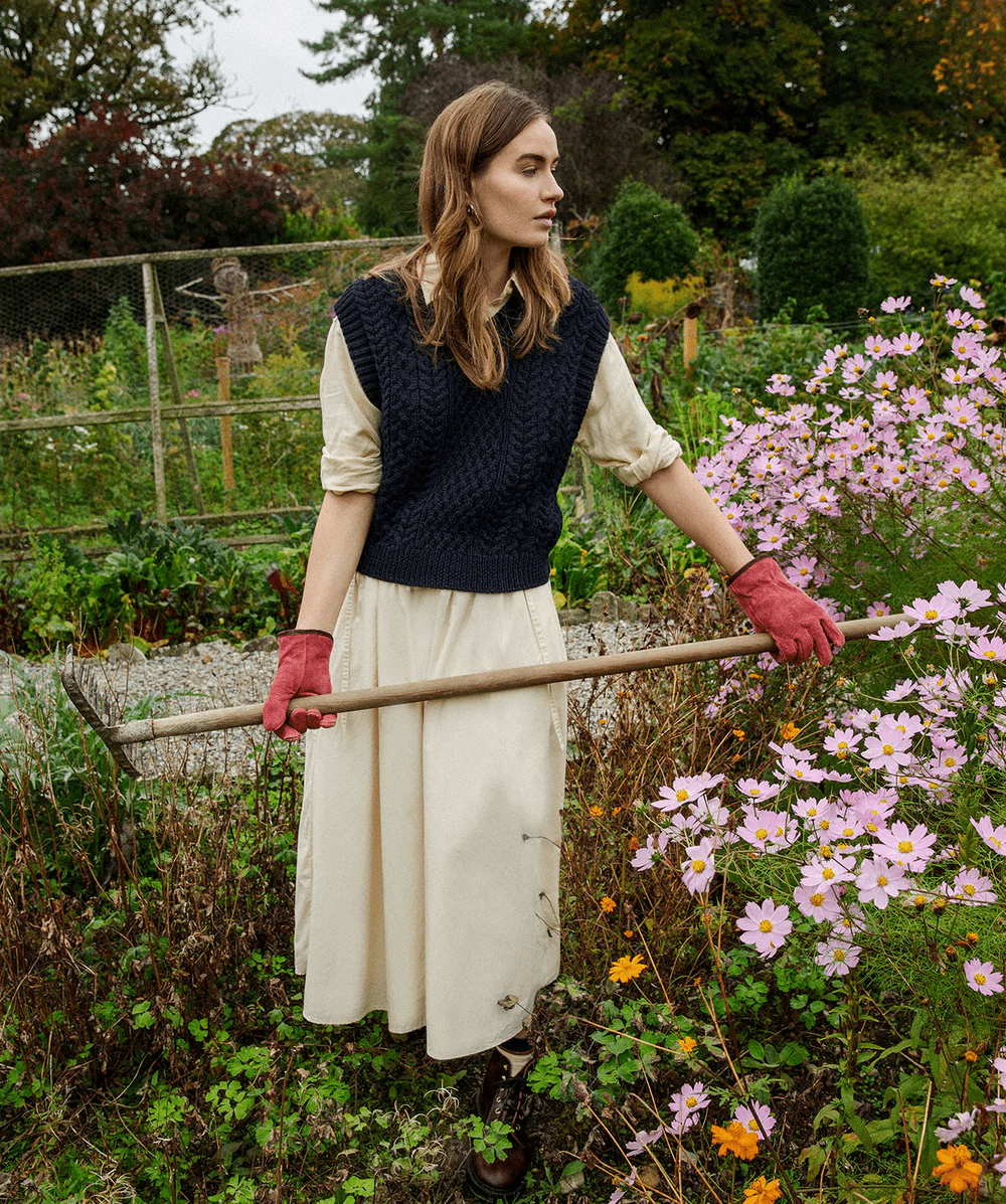 Wollen Spencer Dames | Sweetpea - Irelands Eye Knitwear - Truien