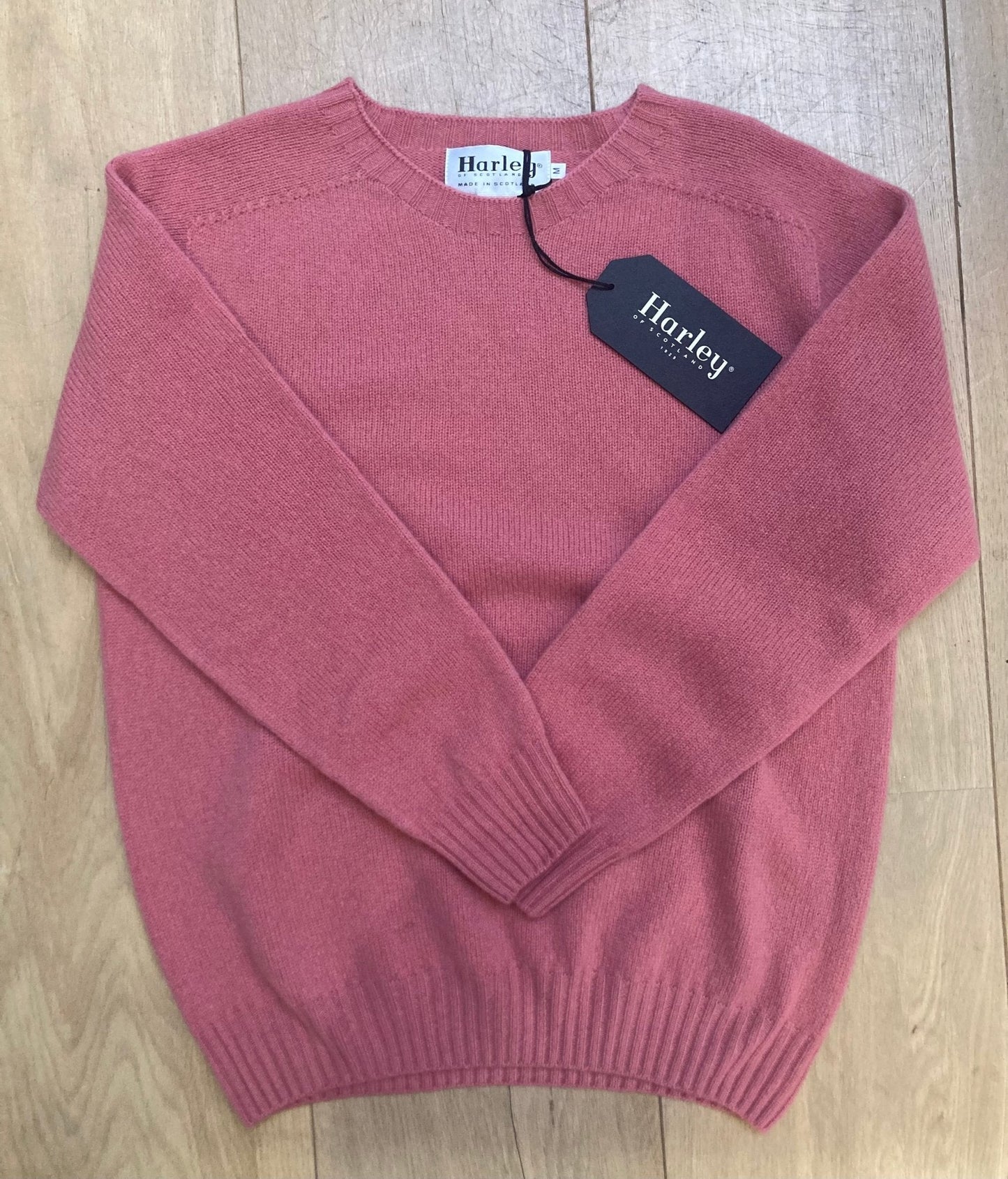 Wollen Trui | Extra Zachte Lamswol (Deep Pink) - Harley of Scotland - Truien