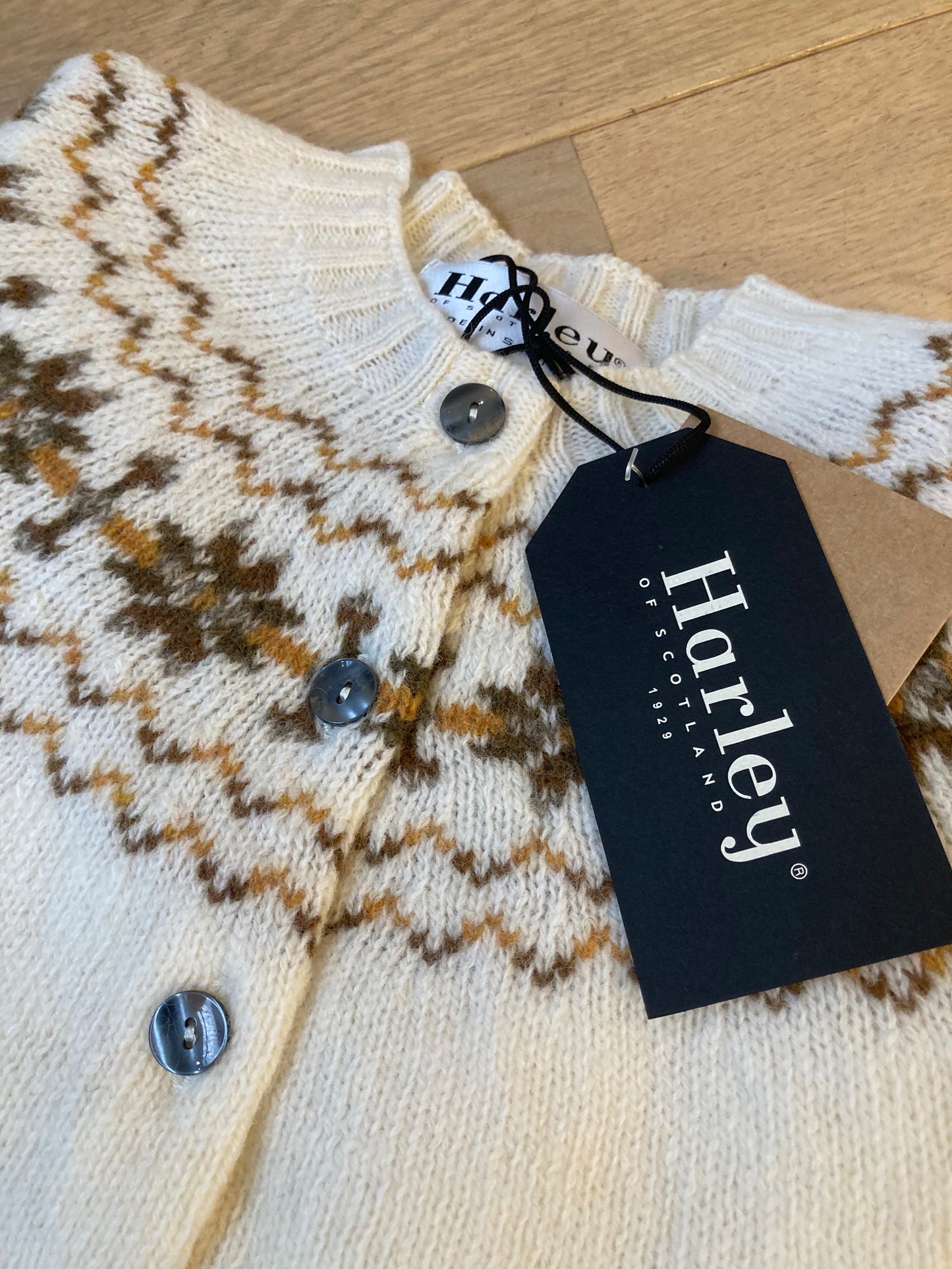 Wollen Vest | Fair Isle | Snow White