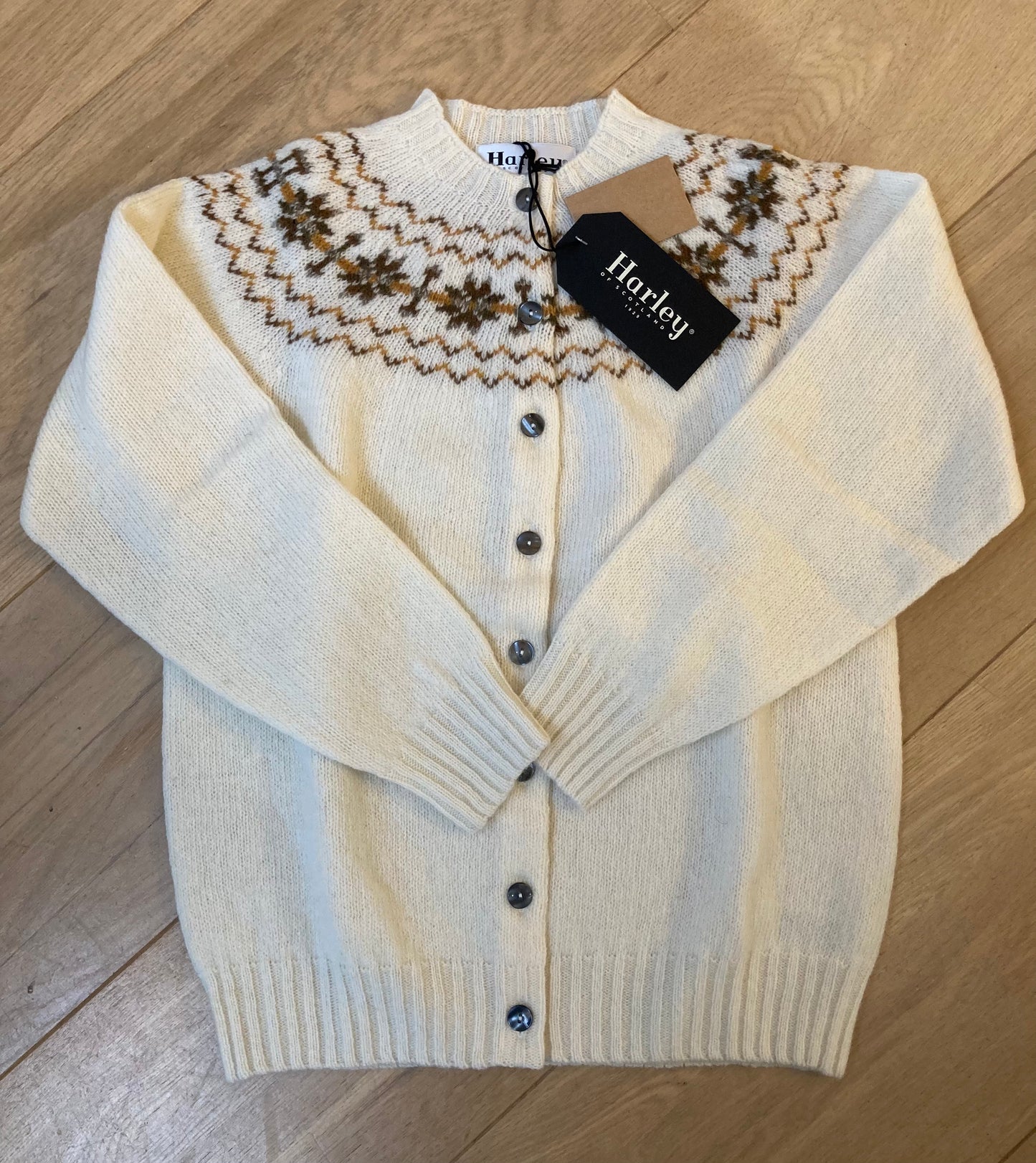 Wollen Vest | Fair Isle | Snow White