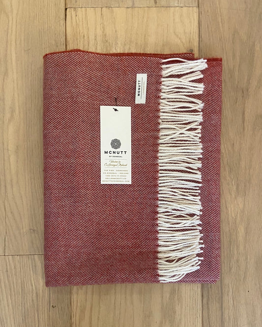 Wollen Sjaal | McNutt | Donkerrood