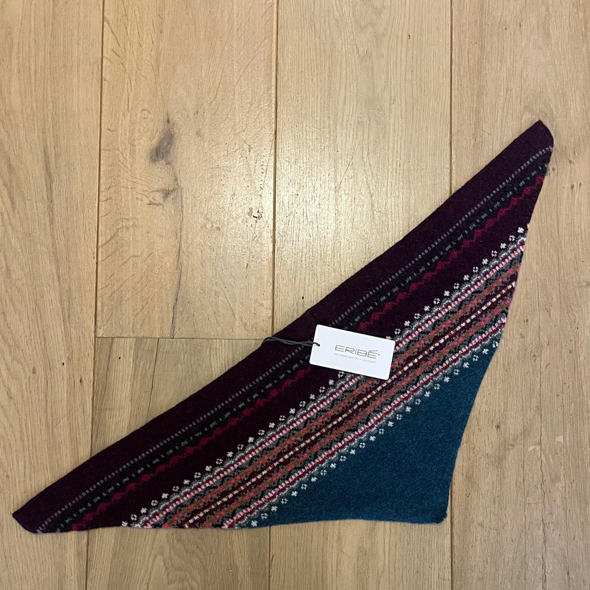 Eribé Alpine Fair Isle Driehoek Sjaal | Velvet