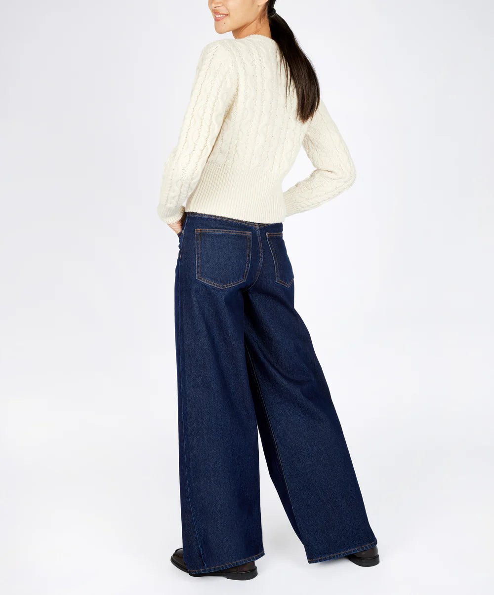 Cropped Cardigan | Elva | Natural - Irelands Eye Knitwear - Truien