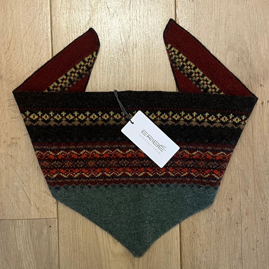 Eribé Alpine Fair Isle Driehoek Sjaal | Braemar-Oakley - Eribé Knitwear-Accessoires