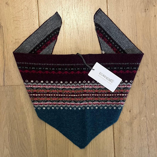 Eribé Alpine Fair Isle Driehoek Sjaal | Velvet - Eribé Knitwear-Accessoires