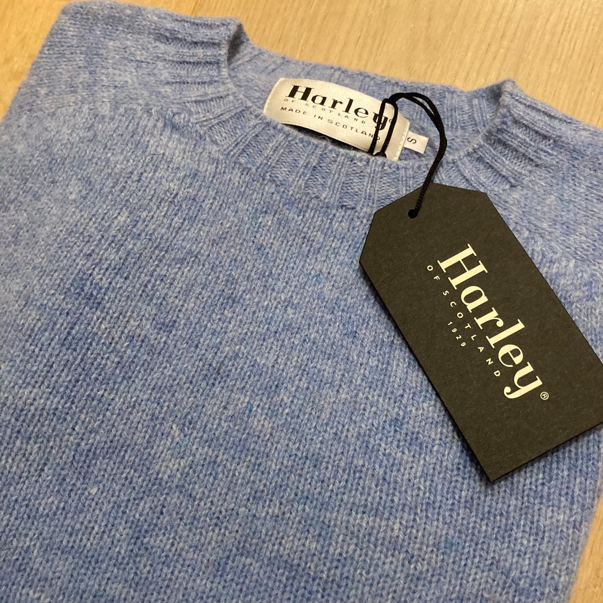 Gemêleerd Wollen Trui | Glacier - Harley of Scotland - Truien
