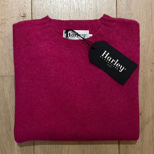 Gemêleerd Wollen Trui | Lipstick - Harley of Scotland - Truien