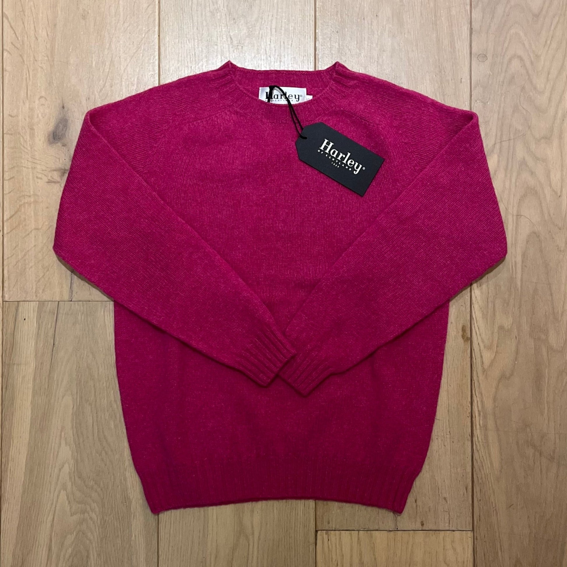 Gemêleerd Wollen Trui | Lipstick - Harley of Scotland - Truien