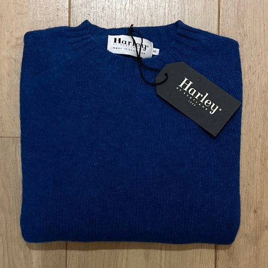 Gemêleerd Wollen Trui | Sapphire - Harley of Scotland - Truien