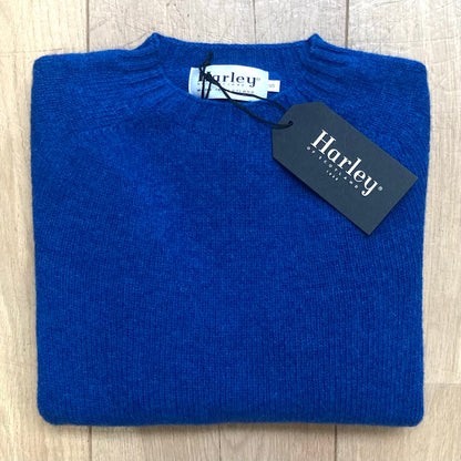 Gemêleerd Wollen Trui | Sapphire - Harley of Scotland - Truien