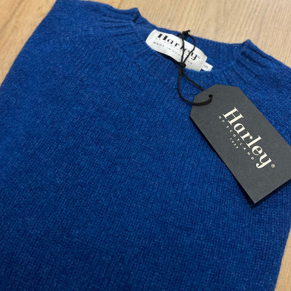 Gemêleerd Wollen Trui | Sapphire - Harley of Scotland - Truien