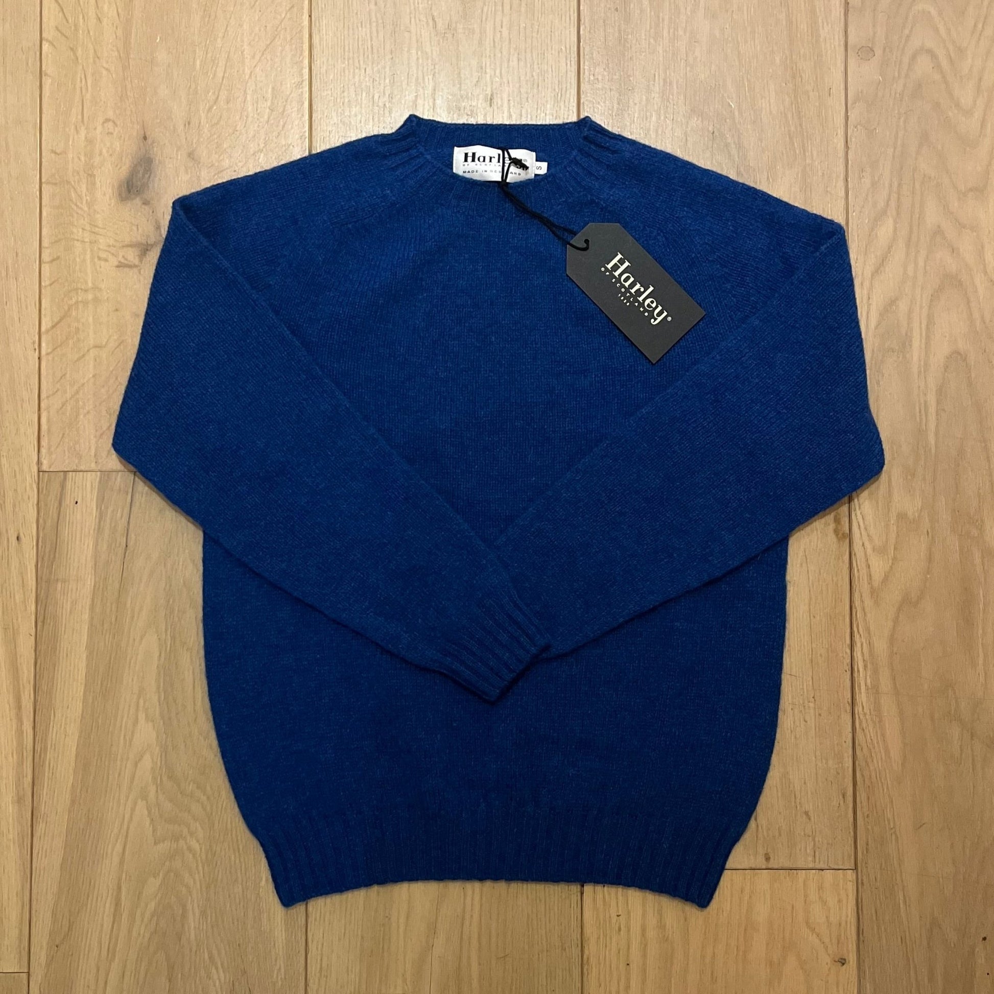 Gemêleerd Wollen Trui | Sapphire - Harley of Scotland - Truien