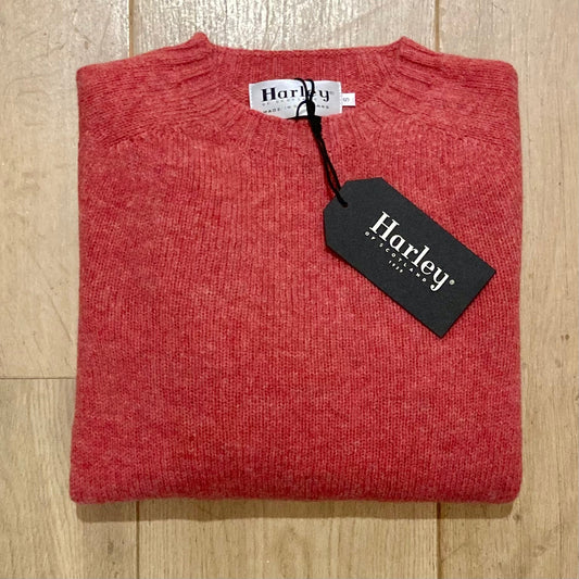 Gemêleerd Wollen Trui | Tea Rose - Harley of Scotland - Truien