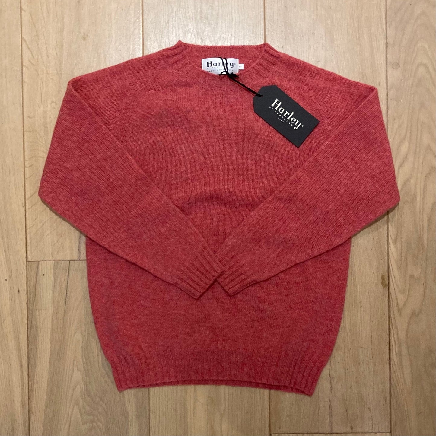 Gemêleerd Wollen Trui | Tea Rose - Harley of Scotland - Truien