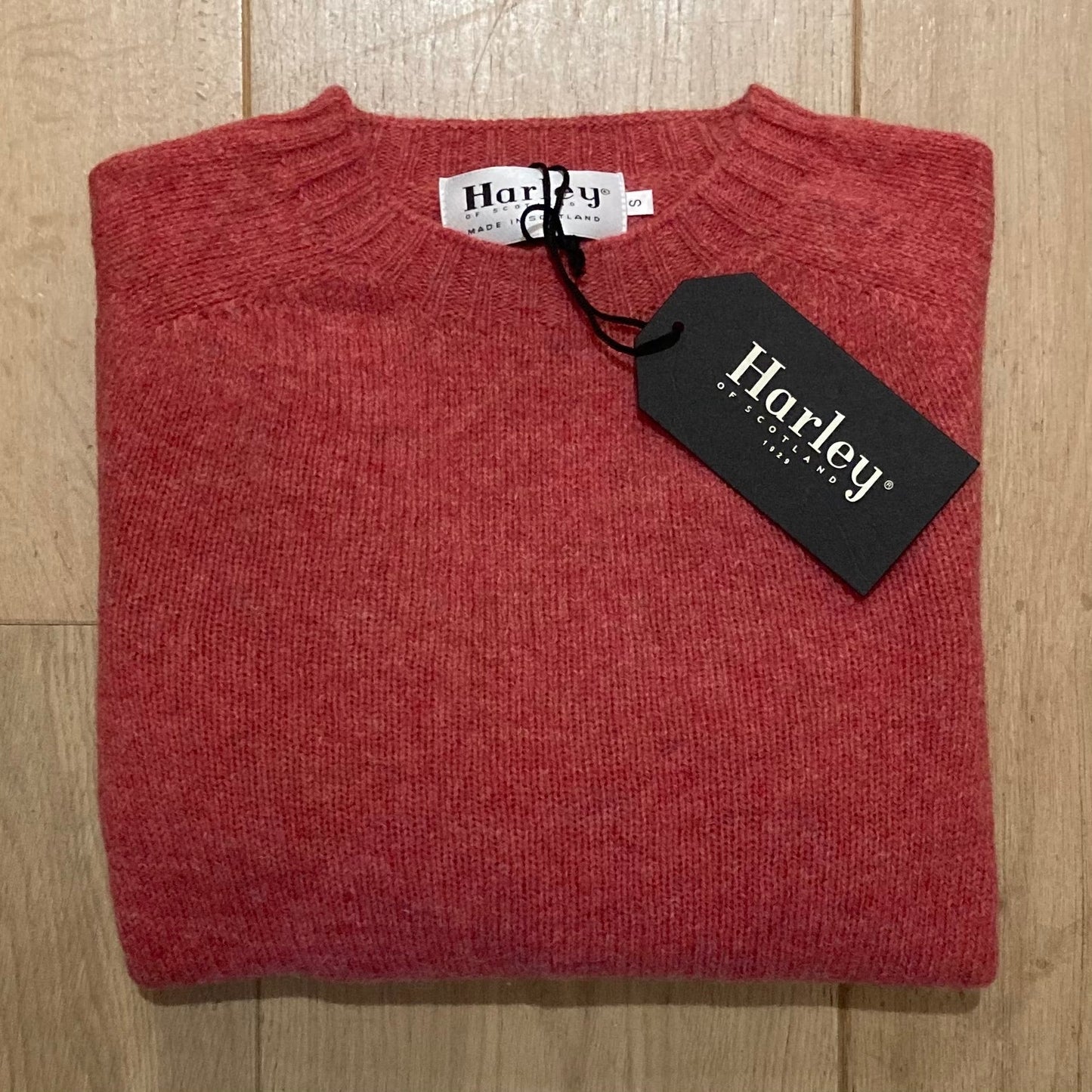 Gemêleerd Wollen Trui | Tea Rose - Harley of Scotland - Truien