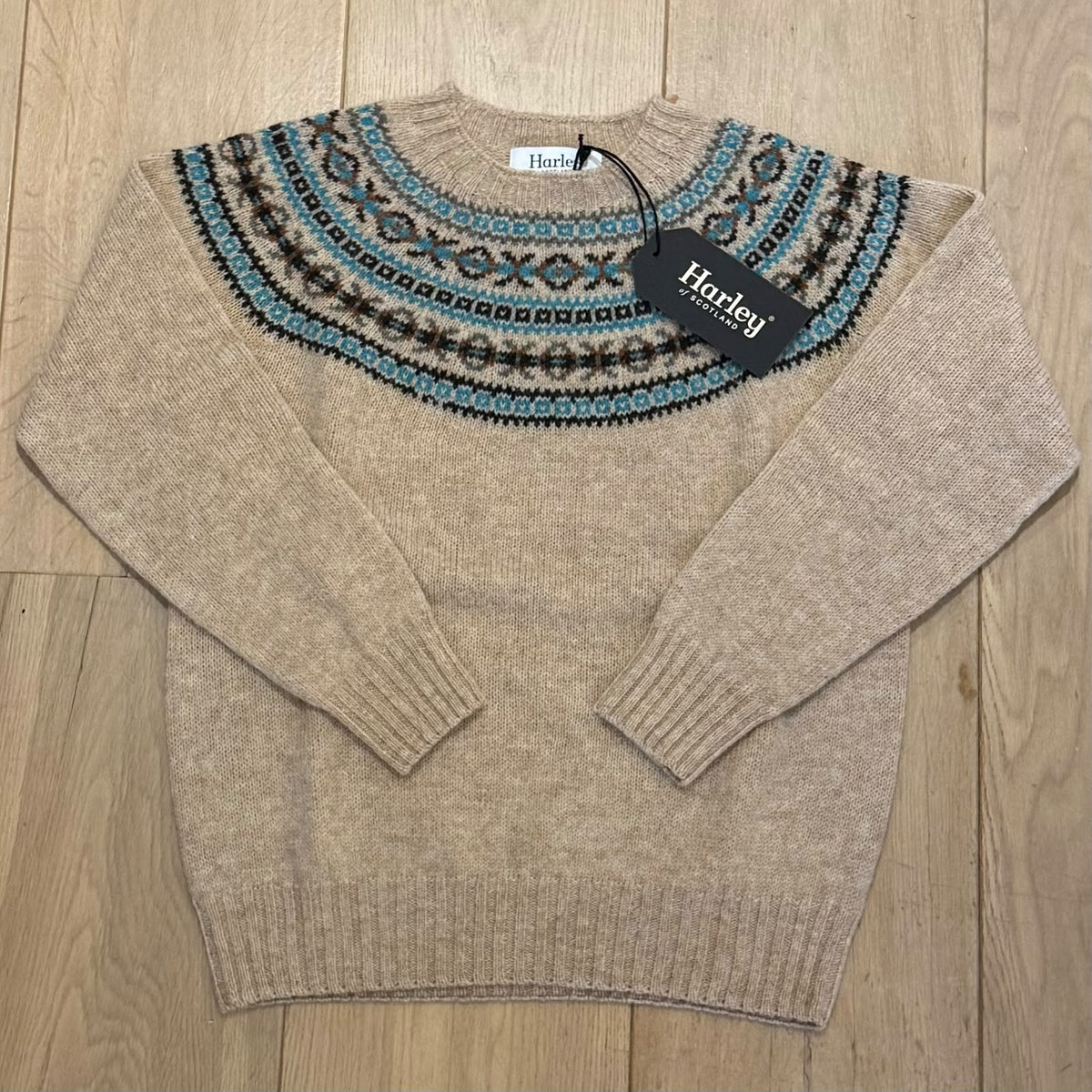 Harley of Scotland Fair Isle Trui Dames | Calico - Harley of Scotland-Vesten