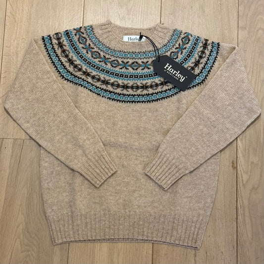 Harley of Scotland Fair Isle Trui Dames | Calico - Harley of Scotland-Vesten