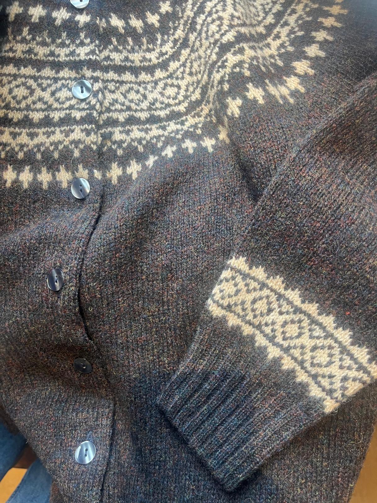 Harley of Scotland Fair Isle Vest Dames | Charcoal/Cameo - Harley of Scotland-Vesten