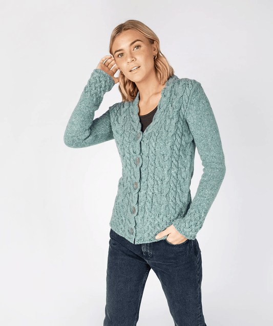 Ierse Wollen Kabel Vest | Horseshoe Cable - Irelands Eye Knitwear - Vesten