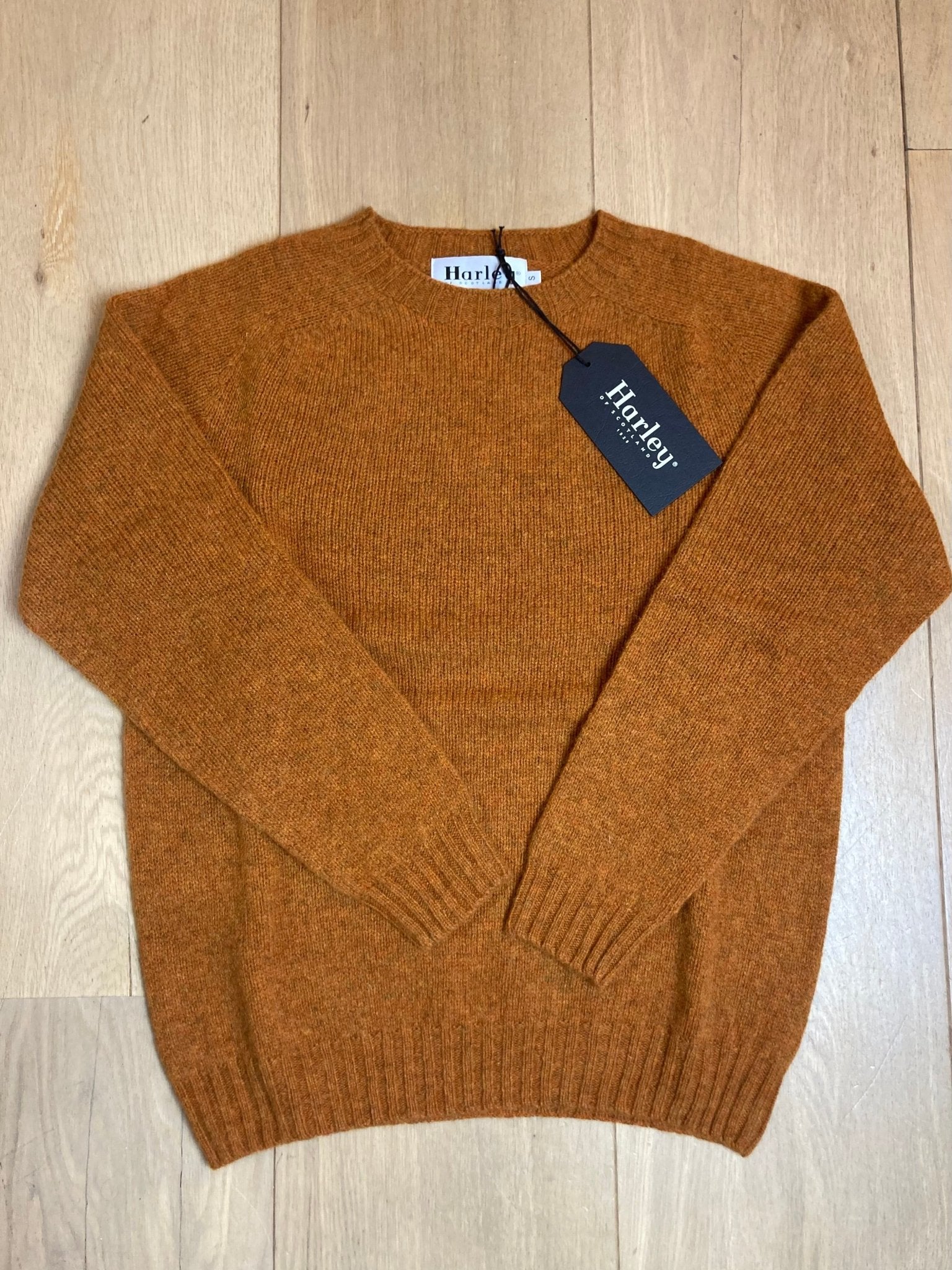 Lamswollen Trui | Vintage Orange - Harley of Scotland - Truien