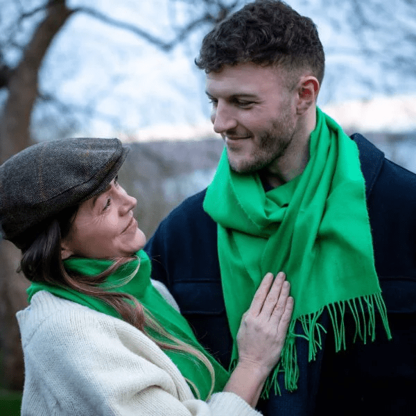 Merino Sjaal | Kelly Green No. 163 - john hanly - Accessoires