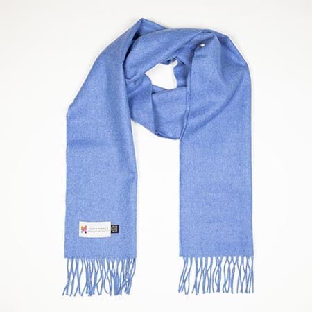 Merino Sjaal | Lichtblauw No. 103 - john hanly - Accessoires