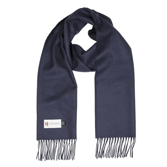 Merino Sjaal | Navy No. 154 - john hanly - Accessoires