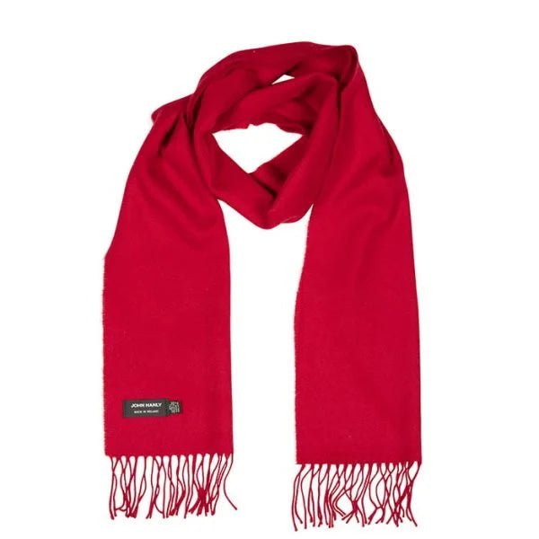 Merino Sjaal | Rood No. 135 - john hanly - Accessoires