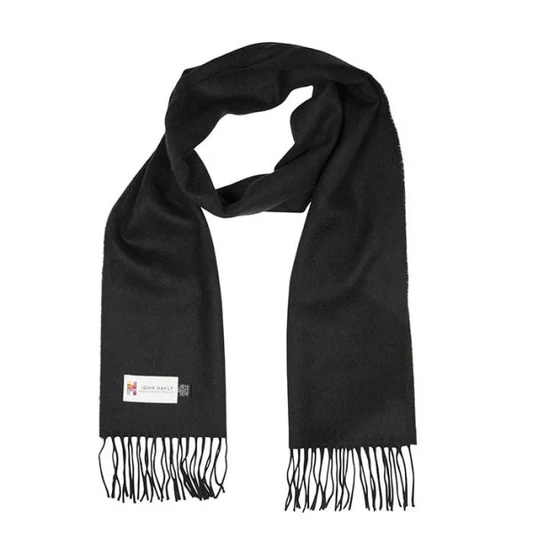 Merino Sjaal | Zwart No. 112 - john hanly - Accessoires