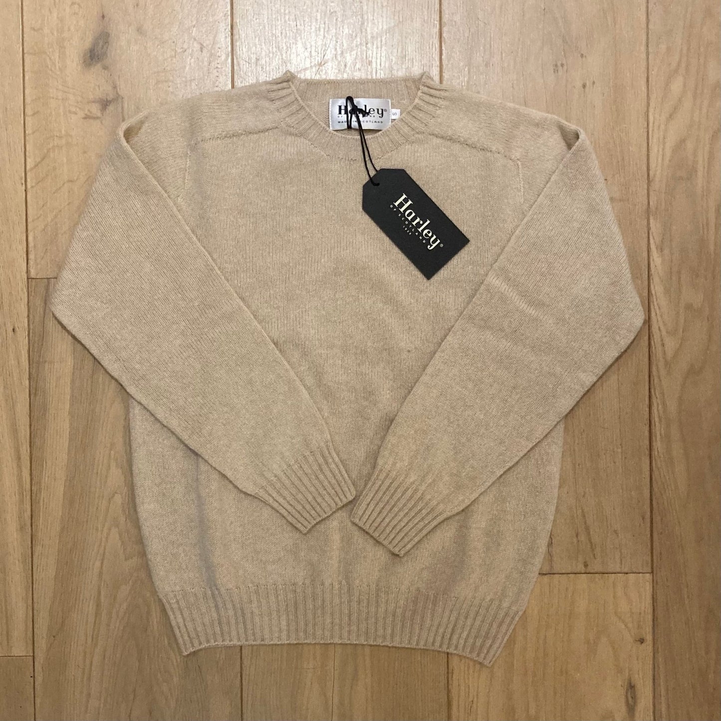 Trui | Oatmeal | Extra Zachte Lamswol - Harley of Scotland - Truien