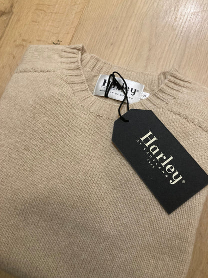 Trui | Oatmeal | Extra Zachte Lamswol - Harley of Scotland - Truien