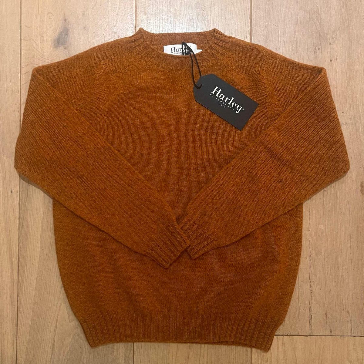 Trui | Virgin Wool | Amber - Harley of Scotland-Truien