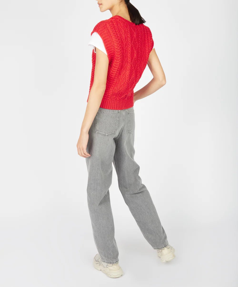 Wollen Kabel Spencer | Sweetpea - Irelands Eye Knitwear - Truien